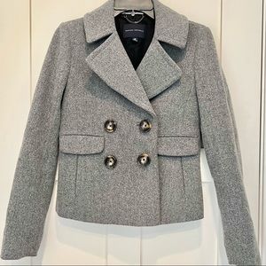 GRAY BANANA REPUBLIC WOOL JACKET